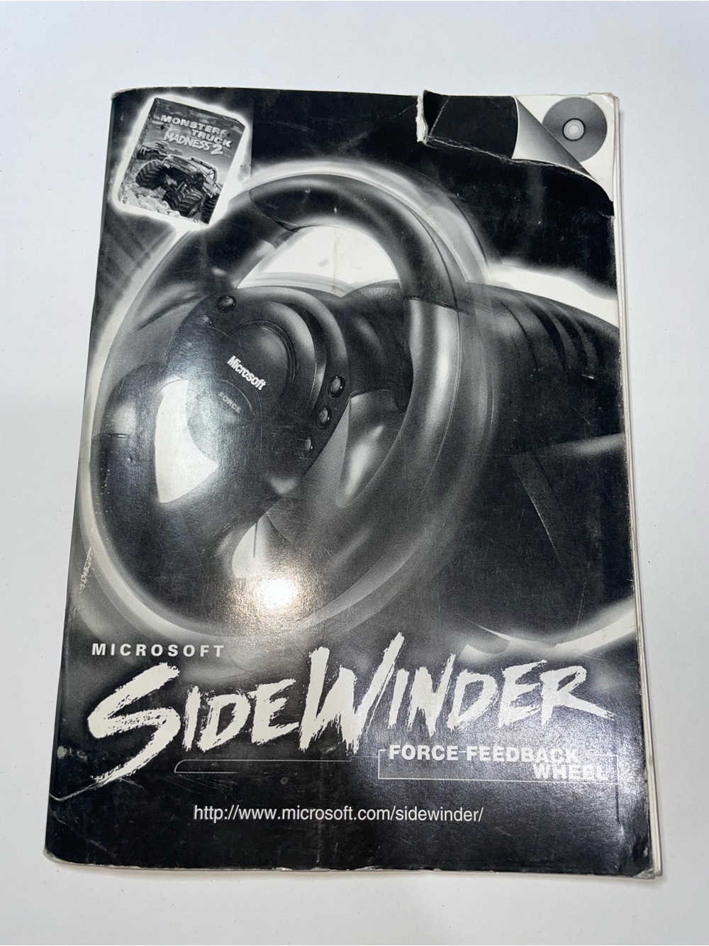 Microsoft SideWinder Force Feedback Wheel Instruction Manual Only